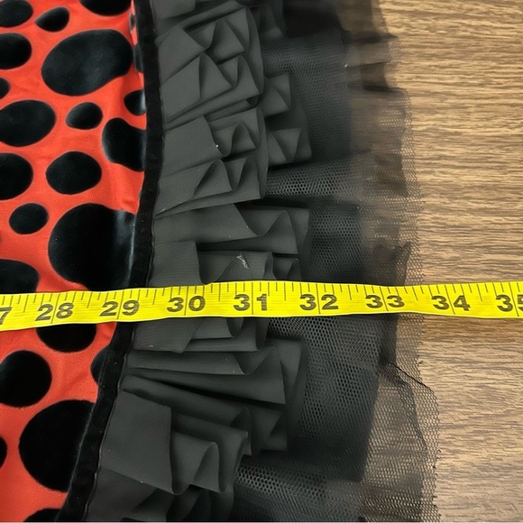 Veeko Polka Dot Velour Sexy Dress S - Picture 12 of 13